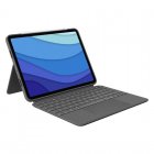Logitech Combo Touch Capa Cinzenta com Teclado Layout DE para iPad Pro 11" 1/2/3 Gen