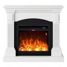 MPC Camino Cetona Chimenea Eléctrica de Suelo/Pared 1500W Blanca