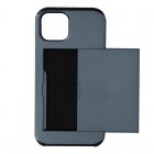Avizar Funda Defender Antigolpes Azul con Compartimento de Tarjetas Corredero para iPhone 13 Pro