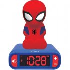 Lexibook Spider Man Relógio Despertador Digital com Luz Noturna 3D e Efeitos Sonoros