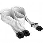 Corsair Cable Premium con Fundas PCIe Gen 5 12VHPWR 600 W y 12+4 Patillas con Funda Blanco