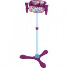 Lexibook Disney Frozen Micrófono con Pie Luminoso, Ajustable, Altavoz y 2 Micrófonos