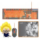FR-TEC Dragon Ball Super Gaming Pack Teclado + Rato + Tapete + Peluche Majin Vegeta 15cm