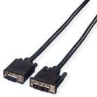 Cabo Value DVI 18+5 para VGA HDB15 Macho/Macho 2m Preto