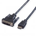 Cabo Value Monitor DVI 18+1 para HDMI 2K Macho/Macho 3m Preto