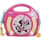 Lexibook Disney Minnie Reproductor CD Portátil con 2 Micrófonos