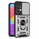 Cool Funda Hard Ring Plata para Samsung M135 Galaxy M13 / A23 5G