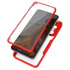 Avizar Funda Plexiglás Polímero Antigolpes Contorno Rojo para Xiaomi 11T / 11T Pro