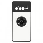 Avizar Funda Dos Materiales con Soporte de Anillo Metálico para Google Pixel 6 Pro