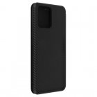 Avizar Funda Cierre Tarjetero Cordel Efecto Carbono Negra para Realme 8 Pro/8