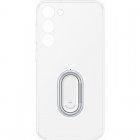 Samsung Clear Gadget Case Funda de Silicona con Anillo Transparente para Galaxy S23 Plus