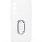 Samsung Clear Gadget Case Funda de Silicona con Anillo Transparente para Galaxy S23