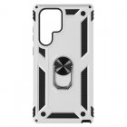 Avizar Funda Antigolpes 2 Materiales con Soporte de Anillo para Samsung Galaxy S22 Ultra