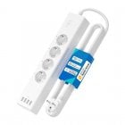 Meross MSS425FHK EU Régua Inteligente 4 Tomadas + 4 USB Compatível com Apple HomeKit/Google/Alexa