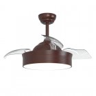 Sulion Bomaby S Ventilador de Techo con Luz LED 6W 89cm Palas Reversibles Marrón
