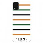 Funda Para Lg K42 Del Venezia Fondo Blanco Rayas - Licencia Oficial Venezia Football Club