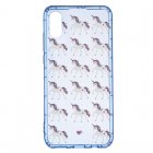 Funda Azul Neón Transparente Unicornios Para Iphone Xr - Oficial De La Vecina Rubia