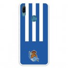 Funda Para Huawei Y6 2019 Del Real Sociedad De Fútbol Real Rayas Verticales  - Licencia Oficial Real Sociedad De Fútbol