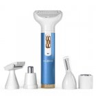 Ailoria Evapore Set Depiladora USB con Diferentes Cabezales Azul