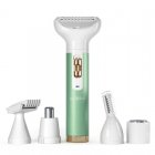 Ailoria Evapore Set Depiladora USB 5 en 1 con Diferentes Accesorios Verde