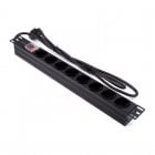 Lapara LA-00030506 Regleta PDU para Rack 19" 1U 16A 8xSchuko con Interruptor