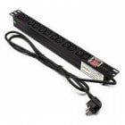 Lapara LA-00030512 Regleta PDU para Rack 19" 1U 12xIEC C13 con Interruptor
