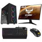 Epical-Q GPlus37 AMD Ryzen 5700X/32GB/1TB SSD/RTX 4070 + Monitor 27" IPS FullHD 165Hz + Combo ASUS TUF Gaming