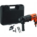 Black & Decker BEHS01K-QS 650W SDS-Plus Martelo 3 Modos 13mm com Alça e Estojo