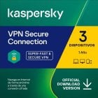 Kaspersky VPN Secure Connection 3 Dispositivos 1 Año Descarga Digital