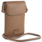Lois Keith Mini bolsa de ombro para smartphone Taupe