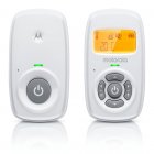 Motorola AM24 Vigilabebés de Audio con Batería y Pantalla Retroiluminada Blanco