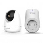 Tenda CP6 2K IP WiFi Câmera Vigilância Interna 360º Dome Security + SP3 Wi-Fi Smart Plug
