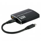 Gembird A-CM-HDMIF2-01 Adaptador USB-C para Duplo HDMI Macho/Fêmea 4K 60hz Preto