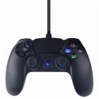 Gembird JPD-PS4U-01 Mando con Vibración y Cable para PC/PS4 Negro ...