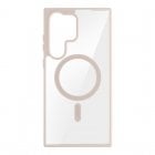 Avizar Carcasa Magsafe Para Galaxy S23 Ultra Trasera Rígida Contorno Silicona Rosa
