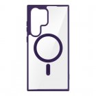 Avizar Carcasa Magsafe Para Galaxy S23 Ultra Trasera Rígida Contorno Silicona Morado