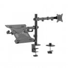 Aisens DTL32TSR-193 Soporte de Mesa para Portátil/Monitor/TV hasta 9Kg de 17-32 Negro