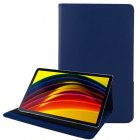 Capa de couro sintético liso azul legal para Lenovo Tab P11/P11 Plus