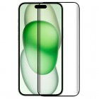 Cool Protector de Pantalla Cristal Templado Full 3D Negro para iPhone 15 Plus