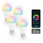Ksix Lâmpada Smartled A60 E27 9W 806Lm RGB+CCT 4 Unidades
