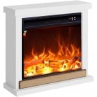 Chimenea Mural 1500w Caminetto Fuego Anna Blanco