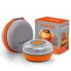 FlashLED Baliza V16 IoT Conectada, Certificada DGT, Aplicación Móvil SOS Alert + Funda Antigolpes