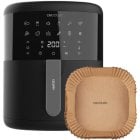 Friggitrice senza olio Cecotec Cecofry Bombastik 6000 6L 1700W + confezione da 150 fogli