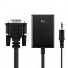 Unotec Adaptador VGA a HDMI con Audio