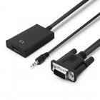 Unotec Adaptador VGA a HDMI con Audio