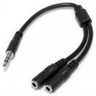 Startech Adaptador Divisor de Auriculares Mini-Jack 3,5mm 3 pines Macho a 2x Mini-Jack 3 pines Hembra