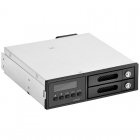 Painel Frontal Silverstone FSR202 de 5.25" para 2 Discos SATA HDD/SSD de 2.5"