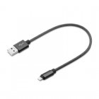 Unotec Cable Nylon Negro lightning 28cm
