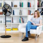 Cecotec ForceSilence 560 Woodstyle Ventilador de Pie Oscilante