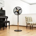 Cecotec ForceSilence 560 Woodstyle Ventilador de Pie Oscilante